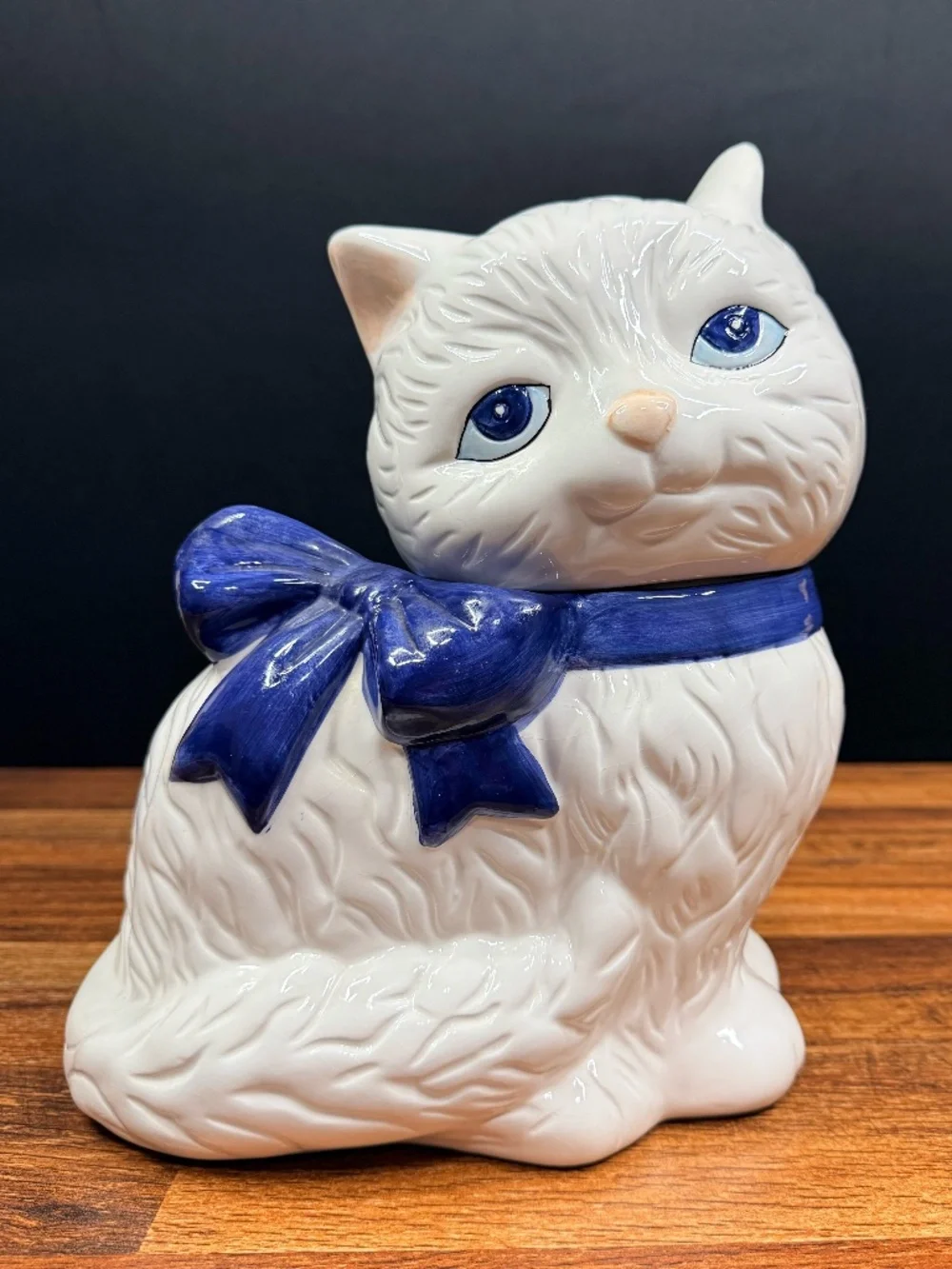 White Cat Cookie Jar